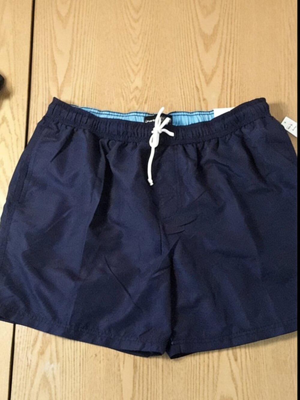 B2 New Mens George Swim Trunks Elastic Waistband Navy Blue Blue Size XL